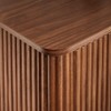 CAVINAS Buffet Cabinet,Sideboard with Curved Wave-Grain Panel,2 Doors Adjustable Shelves,Buffet Table for Bedroom,Living Room,Hallway,Kitchen - 4 of 4
