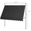 Resenkos Patio Awning, Outdoor Sun Shade Shelter Cover Awnings,10' x 4' Manual Retractable Awning, Non-Screw Patio Awning, UV Resistant, - 4 of 4