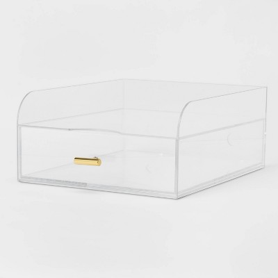 Acrylic Large Paper Tray with Drawer - Threshold™