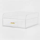 Acrylic Large Paper Tray with Drawer - Threshold™