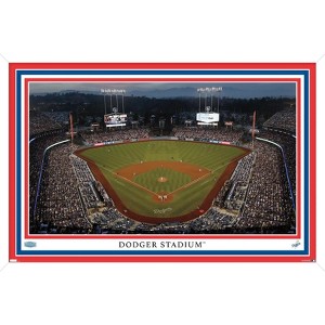 Trends International MLB Los Angeles Dodgers - Dodger Stadium 22 Framed Wall Poster Prints - 1 of 4