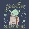 Boy's Star Wars Valentine's Day Yoda One for Me Distressed T-Shirt - 2 of 3