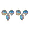 Irredescent Glass Swirl Ornament (Set of 6) - 3 of 4