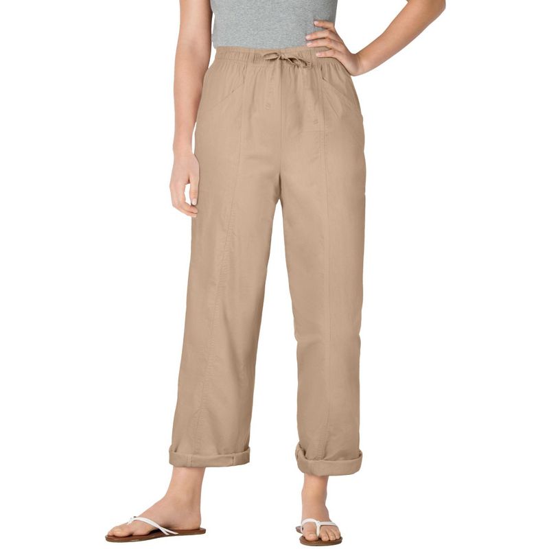 Woman Within Women's Plus Size The Boardwalk Pant, 1 of 2