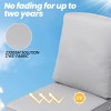 Pellebant Patio Chair Cushions Waterproof for Outdoor Furniture with Removable Cover Deep Seat & Back Cushion - 3 of 4