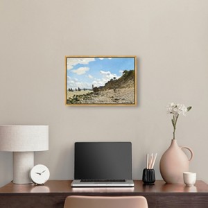 Art Remedy Monet - The Beach at Honfleur Classic Monet Art Prints Framed - 1 of 4