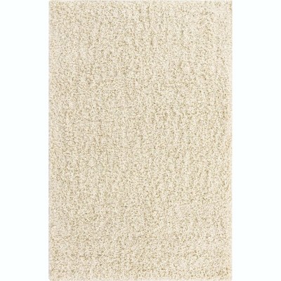 Ivory Bliss 6' x 9' Rectangular Reversible Shag Rug