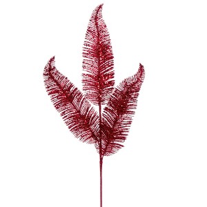 Vickerman 24.5" Feather Fern Glitter Spray - 1 of 1
