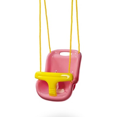 Gorilla Playsets Infant Swing Pink With Yellow Rope Target