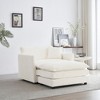 NicBex Couches for Living Room Modern Accent Chair with Ottoman Chenille Upholstered Armchair 1 Seater Reading Chair for Bedroom - 4 of 4