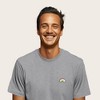 Dalix Rainbow (Glow in the Dark) Embroidered Relaxed Heavy Soft Cotton T Shirt Mens - 3 of 4
