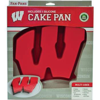 MasterPieces FanPans NCAA Wisconsin Badgers Team Logo Silicone Cake Pan