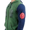 Naruto Shippuden Anime Men's Kakashi Hatake Costume Cosplay Zippered Hoodie - 2 of 4