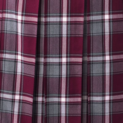 burgundy/gray plaid
