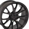 OE Wheels LLC DG69-22100-5550-25B1 Satin Black Wheel Painted (22 x 10. inches /5 x 139 mm, 25 mm Offset) - 2 of 4