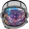 Men's Design By Humans Space Helmet By JOlorful T-Shirt - 2 of 4