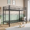 Bunk Bed with Trundle Metal Bunkbeds with Ladder and Full-Length Guardrail - 4 of 4