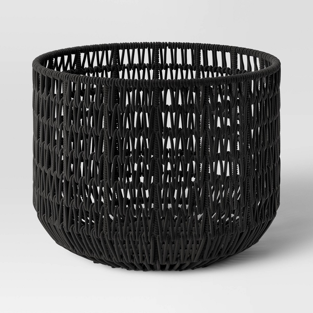 18" x 14" Rope Basket Black - Project 62