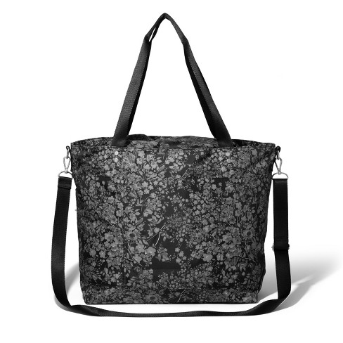 Baggallini Women's Large Carryall Tote Bag With Crossbody Strap - Black  Hydrangea : Target