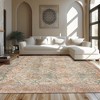Abynow Diamond Distressed Persian Style Washable Indoor Rug - 4 of 4