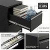 Munora 40" Metal Vertical File Cabinet with Lock - Steel Filing Cabinet, Full Extension Drawers & Anti-Tilt Design, Black for Home Office - 3 of 4