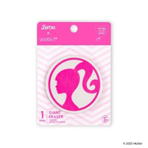 Yoobi Barbie Eraser Giant Barbie Head Silhouette - 1 of 2