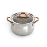 BergHOFF Ouro Gold 18/10 Stainless Steel Stockpot, Glass Lid