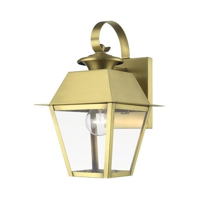 Livex Lighting Wentworth 1 - Light Wall Light in  Natural Brass