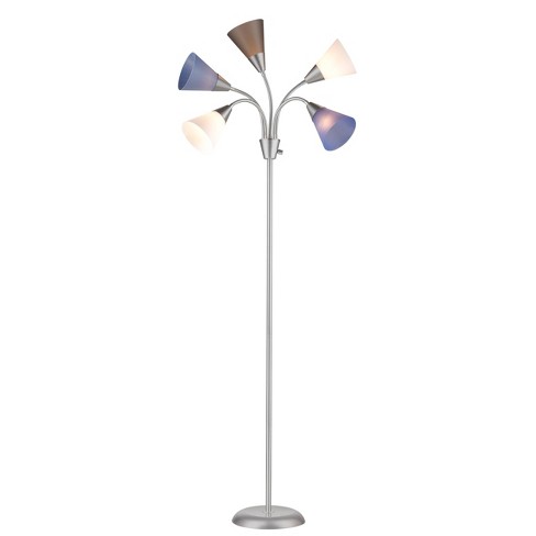 5 Head Floor Lamp Blue - Room Essentials™ : Target