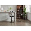 Vynxaria Black Rattan Swivel Accent Chairs - Set of 2, Adjustable Counter Height - 2 of 4