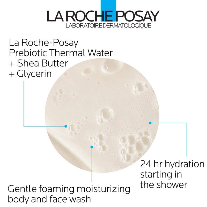 La Roche Posay Lipikar Wash AP+ Gentle Foaming Moisturizing Body &#38; Face Wash  - 13.52 fl oz, 4 of 12