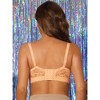 Allegra K Women's Breathable Underwired Lace Fixed Adjustable Straps Push-up 3/4 Cup Bralettes - image 2 of 4