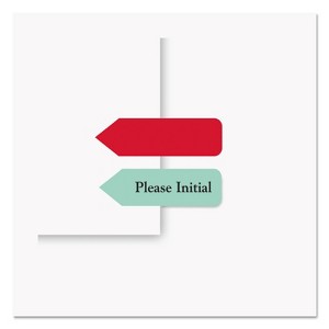 Redi-Tag Arrow Message Page Flags in Dispenser "Notarize" Yellow 120 Flags/Dispenser 60435 - 1 of 2