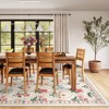 Lahome Pearl Velvet Washable Moroccan Floral Area Rug-Elegant Carpet for Living Room, Bedroom, or Office - 4 of 4