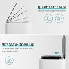 GustoWave  Trash Can with Lid, Stainless Steel Waste Bin with Removable Inner Bucket, Rectangular - 4 of 4
