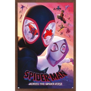 Trends International Marvel Spider-Man: Across The Spider-Verse - Masks  One Sheet Framed Wall Poster Prints - 1 of 4