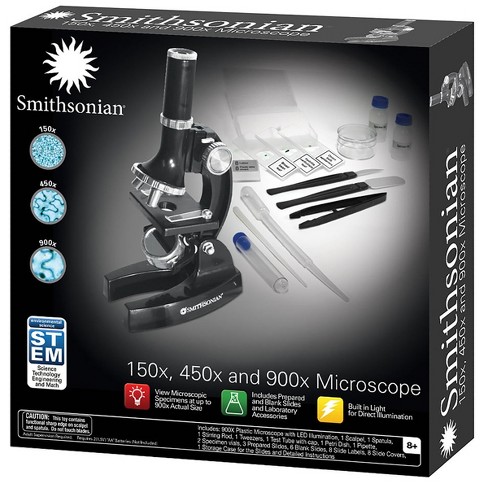 Microscopio Para Niños Smithsonian 150x/450x/900x Didáctico – XtremeChiwas