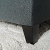 Okak Luxury Storage Ottoman Bench with Button-Tufted Upholstered Rectangular Long Storage Footrest Stool for Living Room,Entryway,Bedroom, Dark Gray - 2 of 4