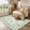 8x10 Area Rugs for Living Room Bedroom Large Washable Rugs, Boho Nursery Rug Non-Shedding Floral Stain Resistant Carpet Accent Rugs for Home - 3 of 4