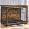 Dog Crate Furniture, 32.5" Side End Table, Modern Kennel for Dogs Indoor up to 45 lb, Heavy-Duty Dog Cage, Double-Door Dog House - 2 of 4