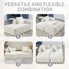 37.5" Chenille Minimalist Loveseat Sofa with Sleeper & Deep Seat - 4 of 4