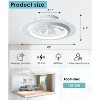 HUMHOLD Bladeless Ceiling Fan with Light Remote, Smart LED Ceiling Fans with Voice/App Control, Modern Low Profile Dimmable Light Ceiling Fan - 2 of 4