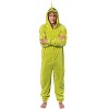 Seven Times Six Dr. Seuss GRINCH Who Stole Christmas Hooded Costume Pajama Union Suit Green - 2 of 4