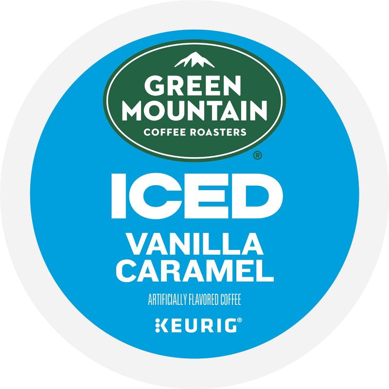 Keurig Green Mountain Coffee Roasters Brew Over Ice Vanilla Caramel Medium Roast Pods - 24ct, 4 of 14