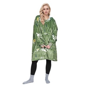 Tirrinia Women's Casual Hoodie Sweatshirt, Soft Comfy Fleece Blanket Hoodie Sweatshirt Pullover Sweater, Cozy Gift for Her, Woman, Wife - 1 of 4