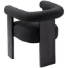 Meridian Furniture,Barrel Boucle Fabric Dining Chair - 3 of 4
