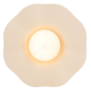 Renza 15" Ceramic Wall Sonce - SCN7000 - Ivory - Safavieh - 1 of 4