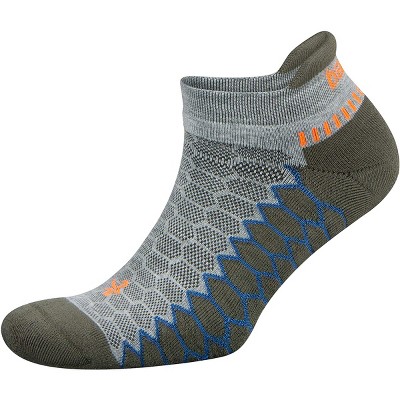 Balega Silver No Show Running Socks - Small - Midgray/green Pepper : Target