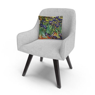 Vincent van Gogh Irises at Saint Remy 16x16 Microfiber Throw Pillow