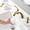 COZONY 3 Hole Bathroom Sink Faucet, Pop Up Drain with Hot Cold Water Lines - 2 of 4